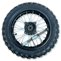 12" pit bike rear wheel with tire