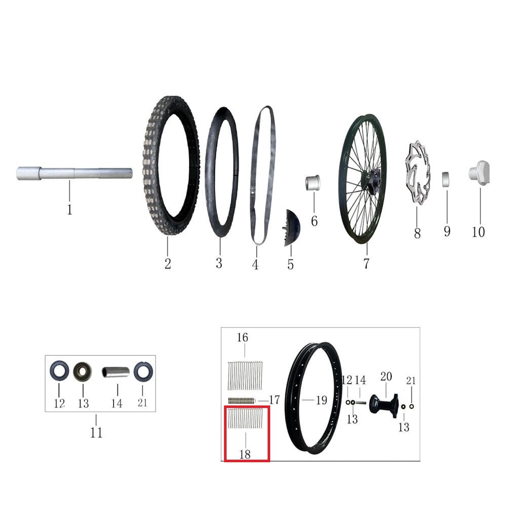 Inner Front Wheel Spoke