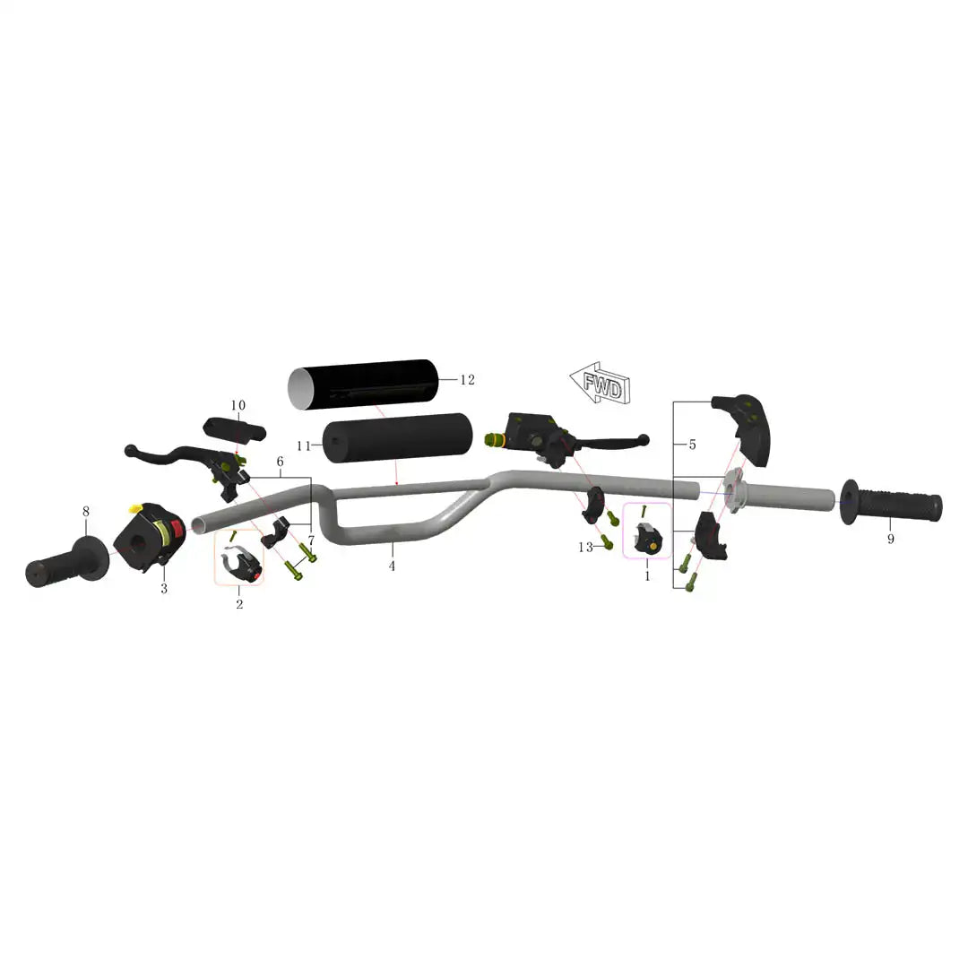 RXB190 Handlebar Assemby