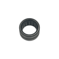 Black cylindrical bearing on a white background