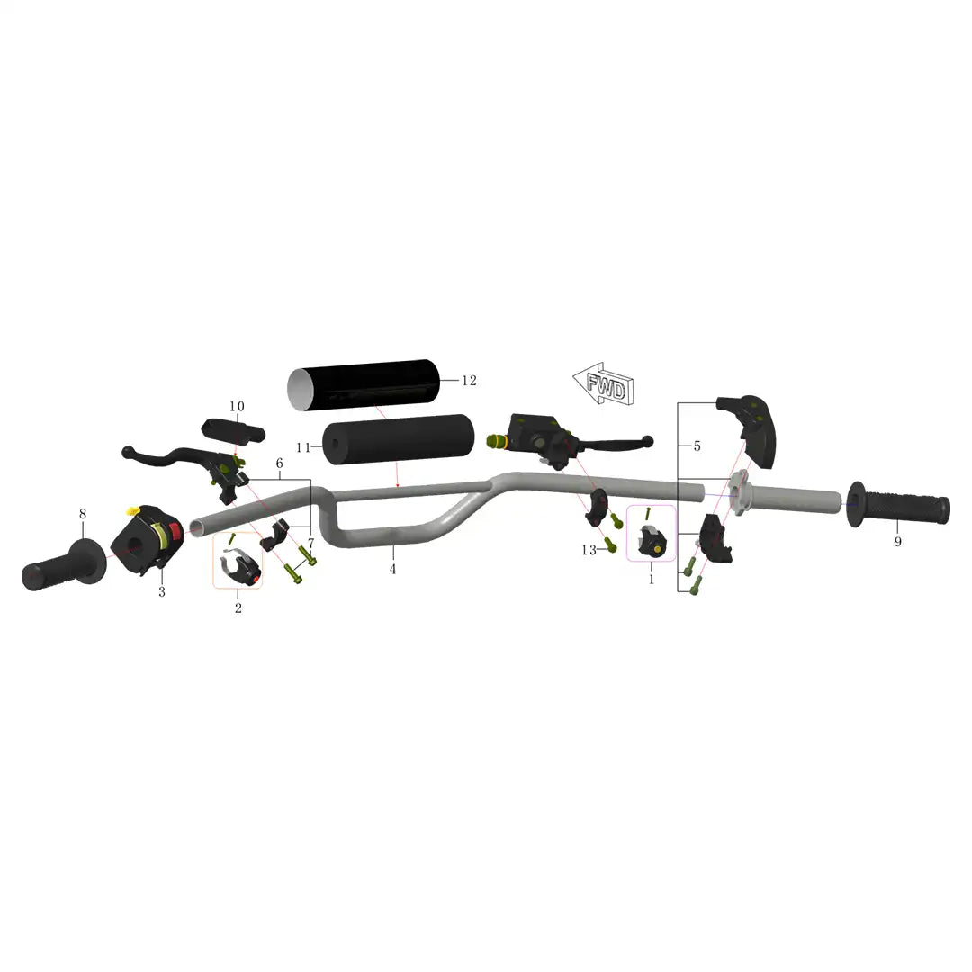 RXB125 Handlebar Assembly