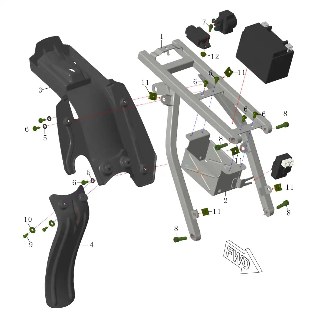 RXB125 Sub Frame Assembly