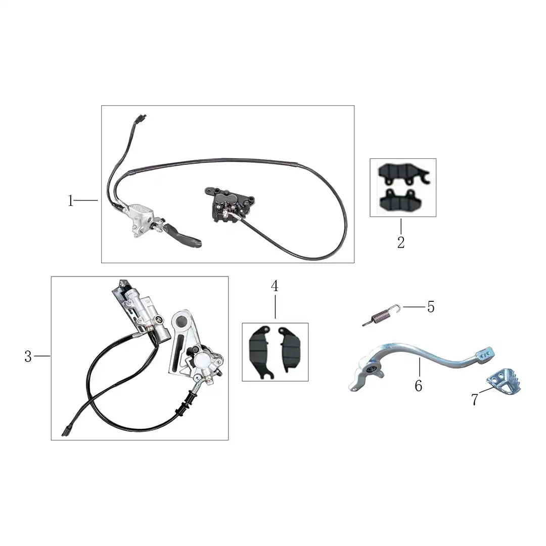 RXB250HO Brake Assembly