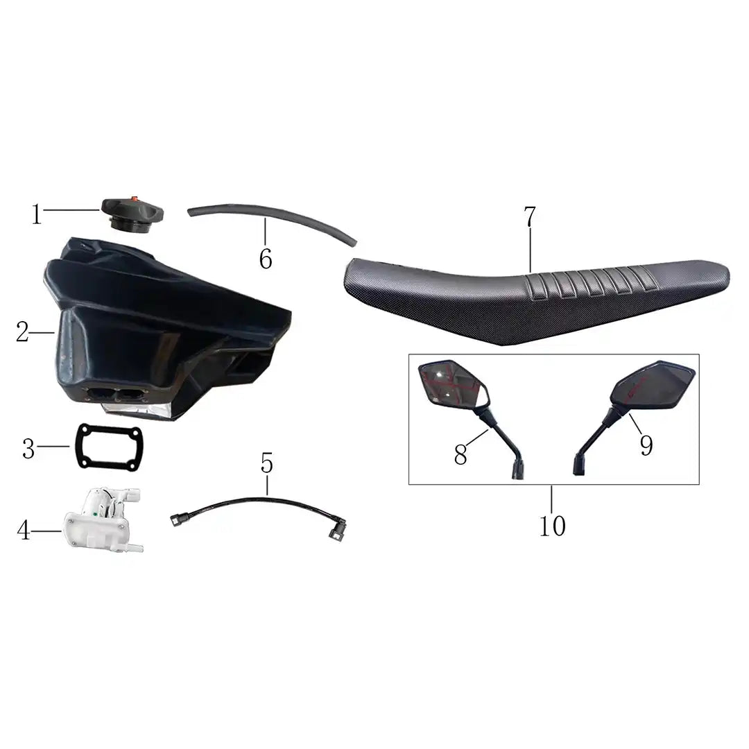 RXB250HO Fuel Tank and Seat