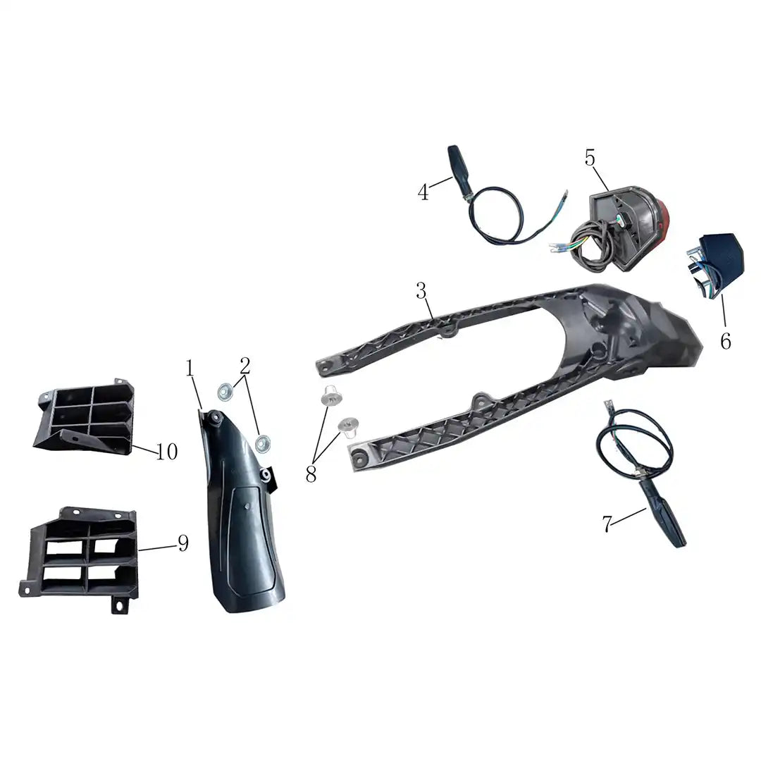 RXB250HO Rear Fender Assembly