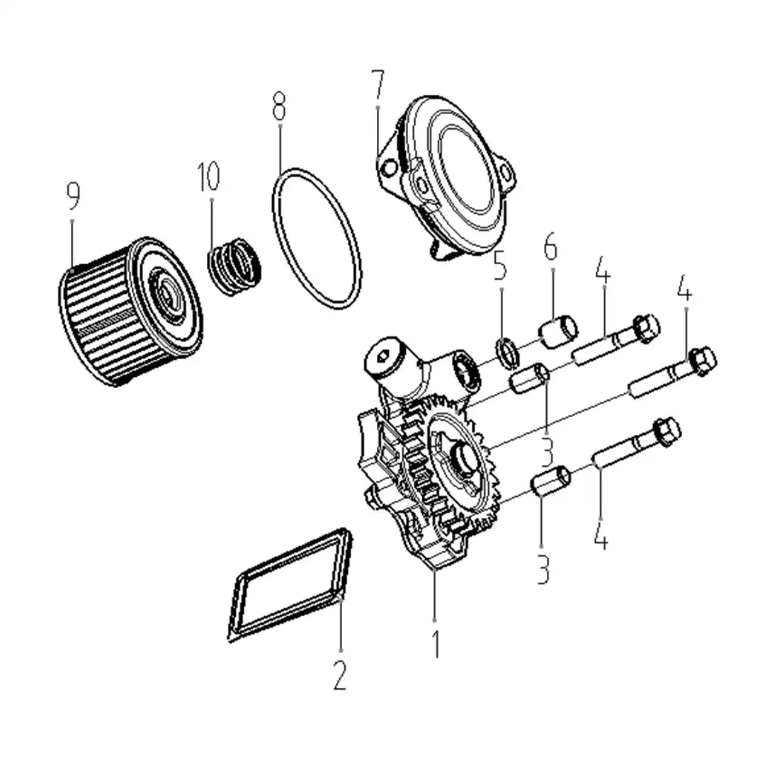Loncin YB250F Engine - Lubricating Mechanism (F11)
